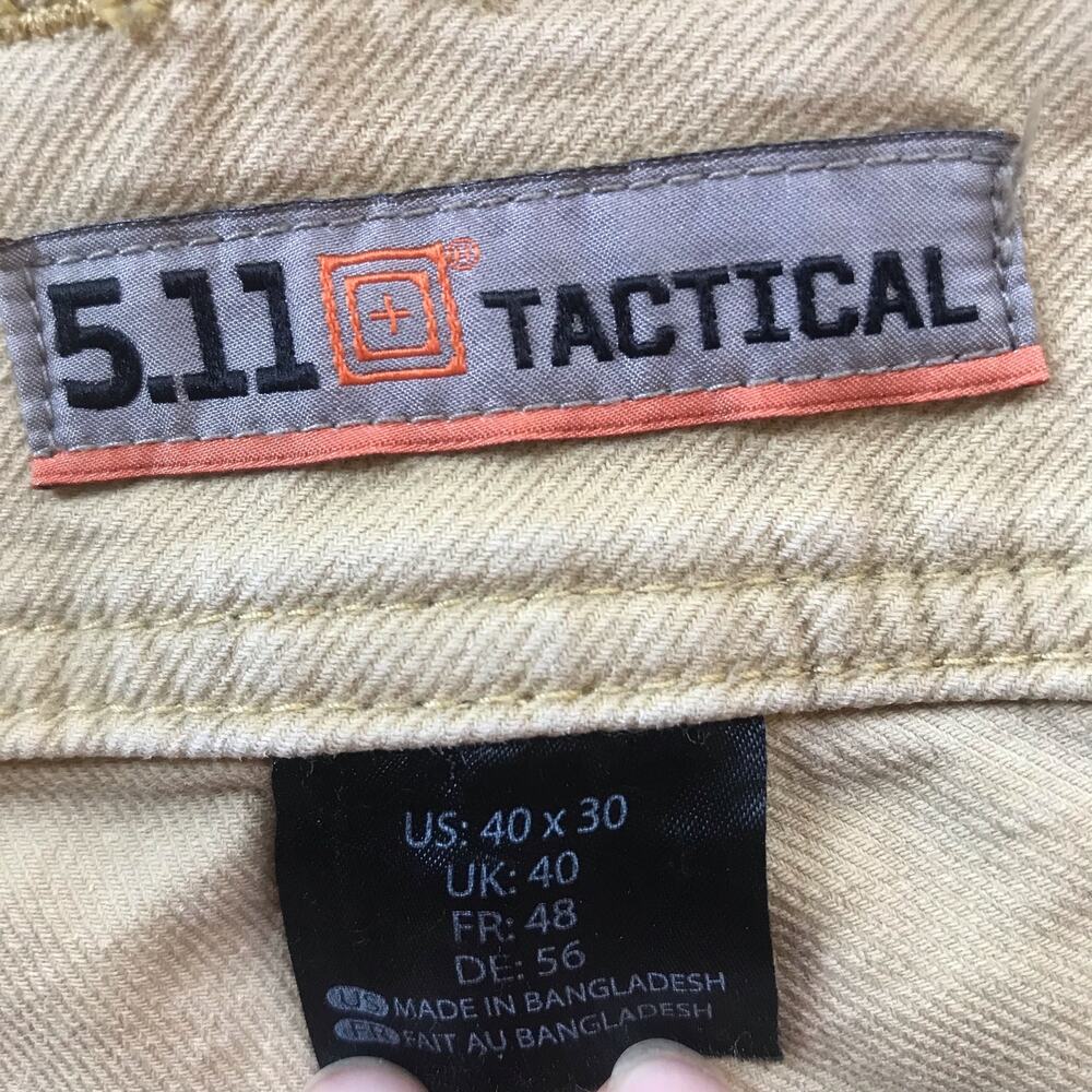 5.11. Tactical Cotton Cream Cargo Pants Men’s Size 40 x 30 - Picture 9 of 10